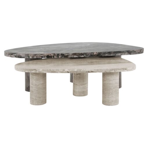 - Salontafel Nazario set van 2 (Brown)