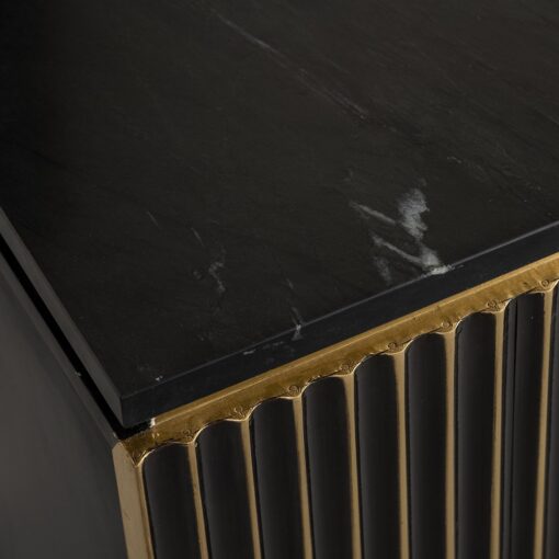 - Nachtkastje Les Arcs brushed gold