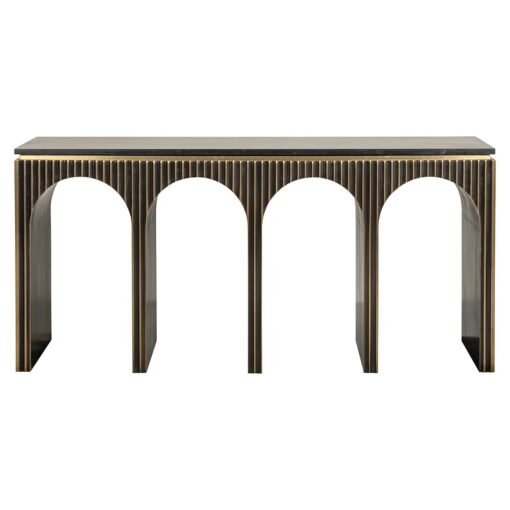 - Console Les Arcs brushed gold