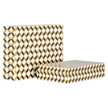 - Opbergdoos Frences black/gold (Set of 2)