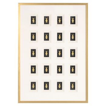 - Wall art Bear black/gold