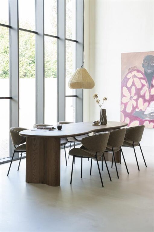 Eleonora - Eettafel Josh 250×110 cm- bruin - Afbeelding 2
