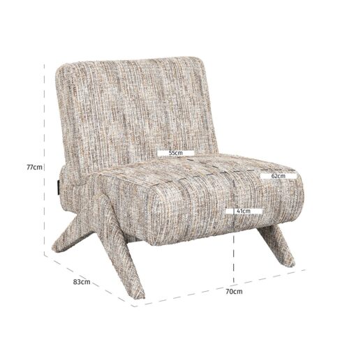 - Fauteuil Lexi greige coco (Greige coco)