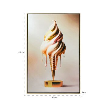 - Wall art Icecream (Gold)