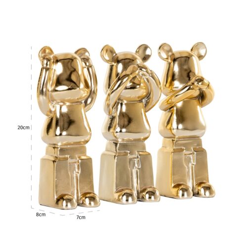 - Deco object Berna set van 3 (Gold)