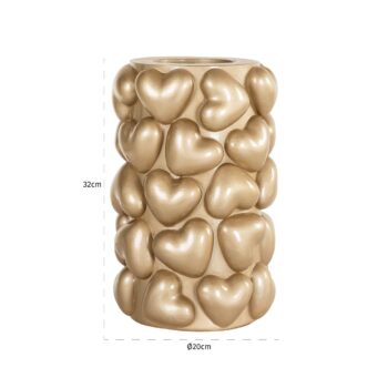 - Kandelaar Anne harten groot (Gold)