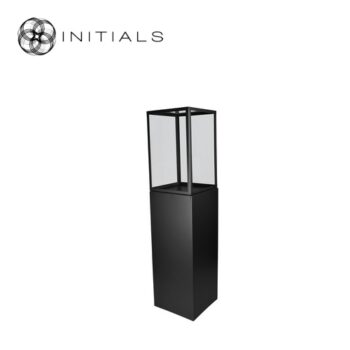 initials by haans display pillar l metallic brown & 30 clear glass (kopie)