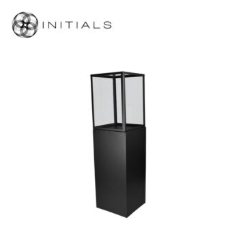 initials by haans display pillar l metallic brown & 40 clear glass (kopie)