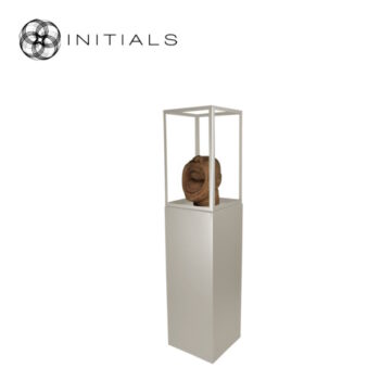 initials by haans display pillar l ivory & 40 clear glass (kopie)