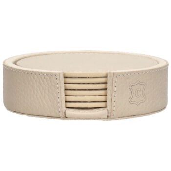 chamada onderzetters lauren xs beige rond