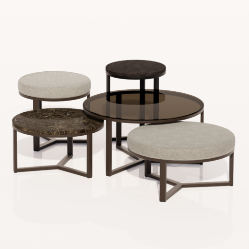 chique concept salontafel set van 5 splendidus