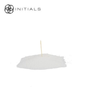 initials by haans candle powder white cilinder 1 kg