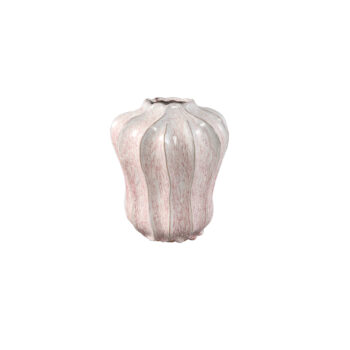 hamish pink ceramic round wavy shaped vase s