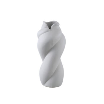 donnella taupe ceramic matt glazed thick swirlpots