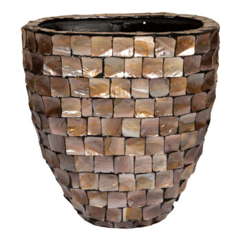 daven bronze poly shell paper pot oval high s