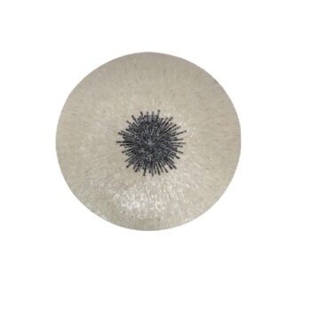 vojtech white round poly shell bamboo wall panel l