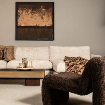 ptmd warren coffee table 180x45x31 brown wood gold mtl