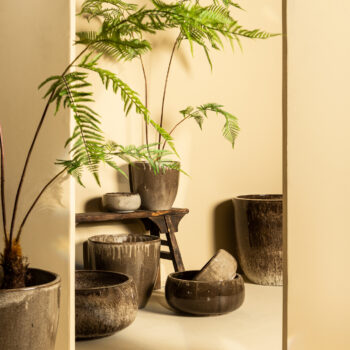 aleix brown ceramic basic pot round sv4
