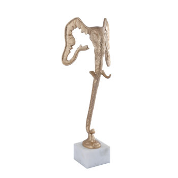 horton champagne alu elephant statue marble base l