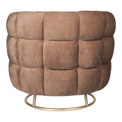 ptmd fluffy pink fauteuil vogue 3 antelope gold base