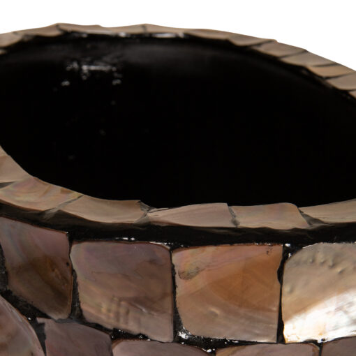 daven bronze poly shell paper pot oval high s