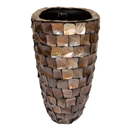 daven bronze poly shell paper pot oval high s