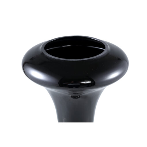 keighla black shaped glass vase l