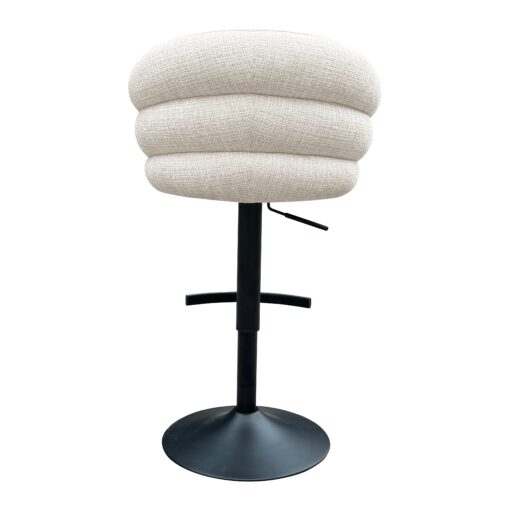 - Bar/counter stoel draaibaar Nikki beige chenille (Niagara 902 beige Chenille)