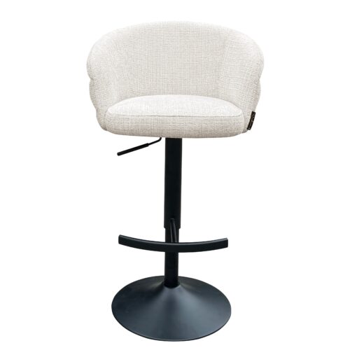 - Bar/counter stoel draaibaar Nikki beige chenille (Niagara 902 beige Chenille)