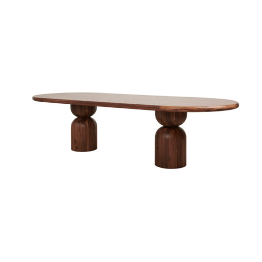 keijser & co eetkamertafel beads noten