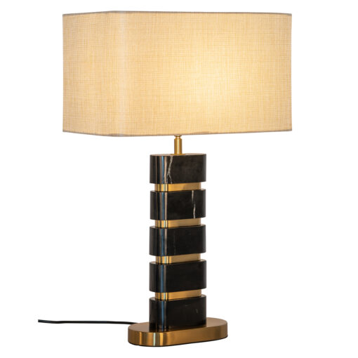 - Tafellamp Levina black/gold
