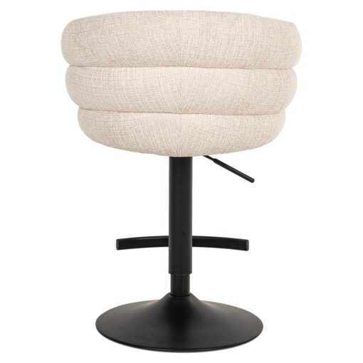 Richmond Interiors - Barstoel Nikki niagara beige swivel fire retardant - Afbeelding 15