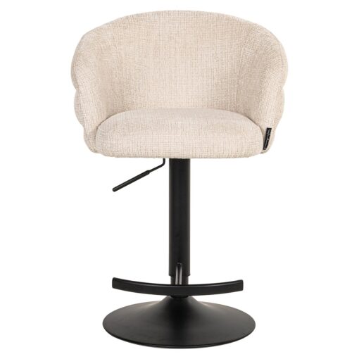 Richmond Interiors - Barstoel Nikki niagara beige swivel fire retardant - Afbeelding 16