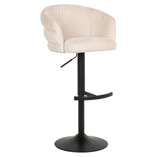 Richmond Interiors - Barstoel Nikki niagara beige swivel fire retardant - Afbeelding 17