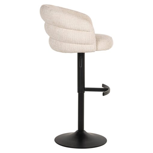 Richmond Interiors - Barstoel Nikki niagara beige swivel fire retardant - Afbeelding 18