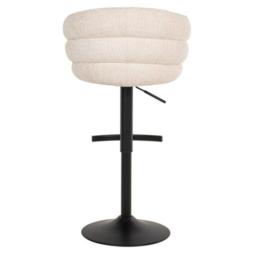 Richmond Interiors - Barstoel Nikki niagara beige swivel fire retardant - Afbeelding 19