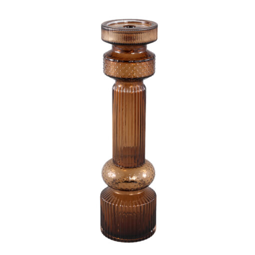 fadri bronze glass candle holder l (set of 2)