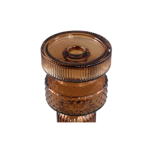 fadri bronze glass candle holder l (set of 2)