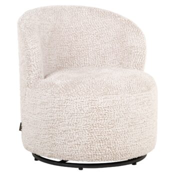 - Lounge stoel Jackie lovely cream swivel kids