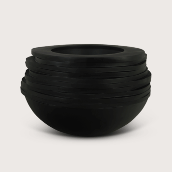 bowl roza zwart mat d85 h52,5