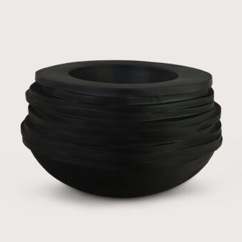 bowl roza zwart mat d104 h60