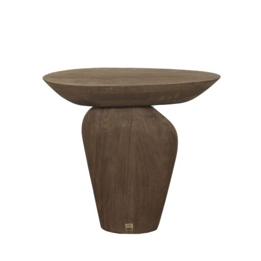 harshad brown mango wood side table organic