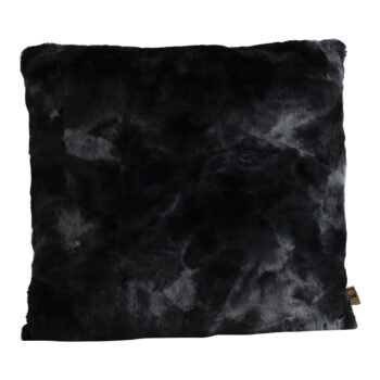 linde black faux fur cushion square l (set of 4)
