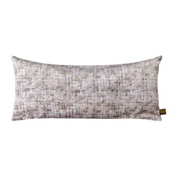 curt cream velvet rect cushion square print (set of 4)