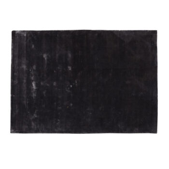flavia black viscose handwoven carpet s