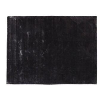 flavia black viscose handwoven carpet xl