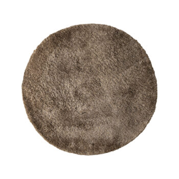 jups brown fabric handwoven carpet round m
