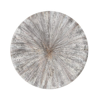 zapp white ribbed wallpanel round s