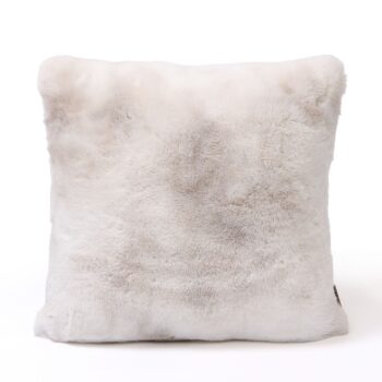linde offwhite faux fur cushion square s (set of 4)