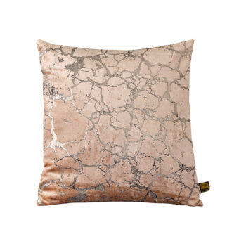 kyleen gold velvet square cushion crackle print (set of 4)